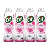 Cif Tüm Yüzeyler Çicek Ferahlığı 4x750 ml Jel Yüzey Temizleyici