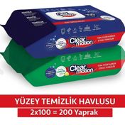 Clear Motion 2x100 200 Yaprak Yüzey Temizlik Havlusu