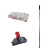 Cod-Ex 450 gr 17 cm Beyaz Islak Mop + Metal Sap + Mop Tutucu