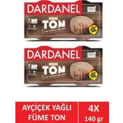 Dardanel 4x140 gr Ayçiçek Yağlı Füme Ton Balık