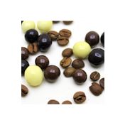 Dark Brown 1 kg Kahve Çekirdekli Çikolata Dolgulu Draje Bitter Sütlü Ve Beyaz Çikolatalı