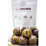 Dark Brown 12 Adet El Yapımı Folyolu Sütlü ve Bitter Türüf Çikolata