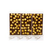 Dark Brown 300 gr Fındıklı Sütlü Tablet Çikolata El Yapımı Gerçek Bar Çikolata