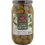 Datça 1 kg Salamura Çizik Yeşil Zeytin