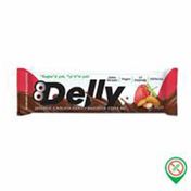 Delly 12x40 gr Şekersiz Çikolata Kaplı Bademli Çilekli Bar