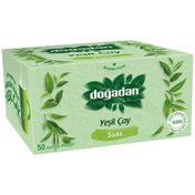Doğadan 50'li Sade Yeşilçay Bardak Poşet Çay