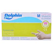 Dolphin Lateks Pudralı M 10x100'lü Eldiven