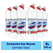 Domestos 6x750 ml Kar Beyazlığı Çamaşır Suyu