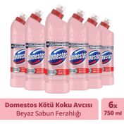 Domestos Beyaz Sabun Ferahlığı 6x750 ml Çamaşır Suyu