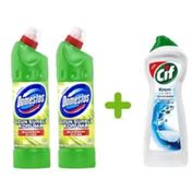 Domestos Dağ Esintisi 2x810 ml Çoklu Paket Çamaşır Suyu + 750 ml Cif Limon Krem