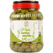 Egeye Dönüş 1 kg Ev Yapımı Geleneksel Yeşil Kırma Zeytin
