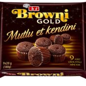 Eti 180 gr Browni Gold Mini Çikolatalı Kek