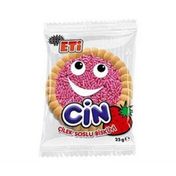 Eti Cin 25 gr Çilek Soslu Bisküvi