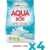 Eti Maden 4x6 kg Aquabor Beyazlar için Toz Deterjan