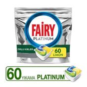 Fairy 60'lı Platinum Limon Kokulu Bulaşık Makinesi Deterjanı