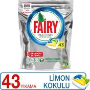 Fairy Platinum 43 Yıkama Tablet Bulaşık Makinesi Deterjanı