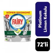 Fairy Platinum 72'li Limon Kokulu Bulaşık Tableti