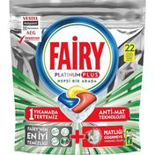 Fairy Platinum Plus 22'li Bulaşık Tableti