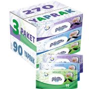 Familia 3x90 Yaprak Lavanta + Mineral + Yeşilin Tazeliği Islak Havlu Mendil