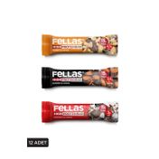 Fellas 12x45 gr 3 Çeşit Karma Kutu Yüksek Protein Bar
