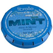 Fibrelle 12 gr Stevialı Şekersiz Naneli Şeker