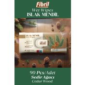 Fibril 3x90 Sedir Ağacı Kokulu Islak Mendil