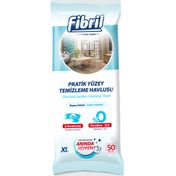 Fibril Beyaz Sirkeli Sabun ve Temizlik Kokulu 5x50'li Yüzey Temizlik Havlusu
