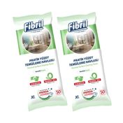 Fibril Yüzey Temizlik Havlusu Xl 50 Yaprak Beyaz Sirke Sabun + 50 Yaprak Islak Mendil