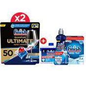 Finish Quantum Ultimate Bulaşık Makinesi Deterjanı 100 Tablet ve Temizlik Bakım Seti