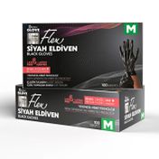 Flex Siyah Renk M Reflex 100 Adet Tpe Eldive
