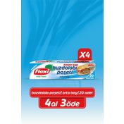 Flexi 4x20'li Orta Boy Buzdolabı Poşeti