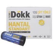 Florex 100 x 150 cm 10 Rulo Çöp Torbası Standart Hantal Boy Siyah