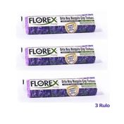 Florex 55 x 60 cm 10 Adetlik 3 Rulo Büzgülü Lavanta Kokulu Çöp Poşeti