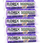 Florex 65 x 70 cm 10x5 Rulo Büzgülü Lavanta Kokulu Çöp Poşeti