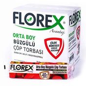 Florex Büzgülü Çilek Kokulu 55 x 60 cm 10x25 Rulo Çöp Poşeti