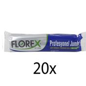 Florex Profesyonel Jumbo 10 Adet 20 Rulo Siyah Çöp Torbası