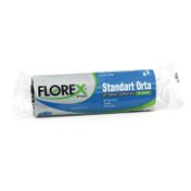 Florex Standart Orta Boy Çöp Torbası 5 Adet Siyah 55 x 60 cm