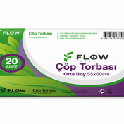 Flowpack Orta 55x60 20'li Çöp Torbası