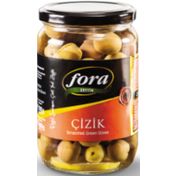 Fora Edremit 261-290 Doğal Çizik 400 gr Yeşil Zeytin