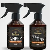 Gardone 2x250 ml Beyaz Sabun ve Amber Kokulu Çamaşır Spreyi ve Oda Kokusu