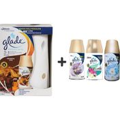 Glade Otomatik Sprey + Oryantal Oud + Temizliğin Ferahlığı + Lavanta Ferahlığı + Tropikal Floral 3x269 ml Oda Kokusu