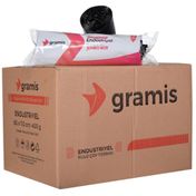 Gramis Endüstriyel Jumbo Boy Siyah 80 x 110 cm 20 x 400 gr Çöp Poşeti