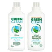 Green Clean 1 lt Bitkisel Çamaşır Suyu + 1 lt Bitkisel Çok Amaçlı Yüzey Temizleyici