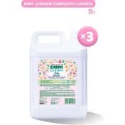 Green Clean 3x5 lt Baby Lavanta Yağlı Bitkisel Çamaşır Yumuşatıcı