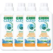 Green Clean 4x1 lt Organik Portakal Yağlı Bulaşık Makinesi Jel Deterjanı