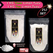 Hanzade Bitkisel 1 kg Tane Limon Tuzu + 1 kg Toz Limon Tuzu