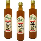 Happy Life 3x500 ml Organik Alıç Sirkesi
