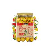 Has Premium 1.6 kg Biber Dolgulu Yeşil Zeytin