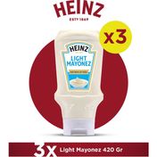 Heinz 3x420 gr Light Mayonez