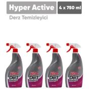 Hyper Active 4x750 ml Derz Temizleyici Sprey